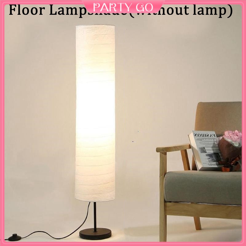 [READY STOCK] Lamp Shade Drum Lampshade Nordic White Light Chic Housing Chandelier Table Fabric Shades Farmhouse