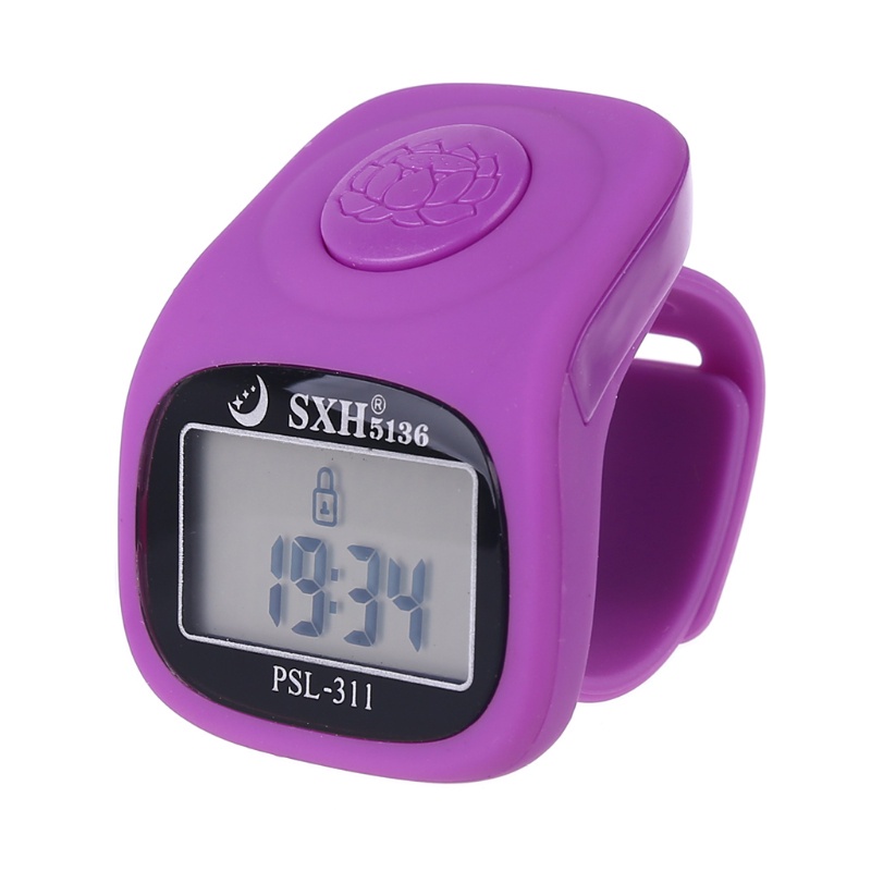 Durable Quality com* 6 Digital Finger Tally Counter 8 Channels w Backlight Time Prayer Silicone Ring Versatile Multi - Image 2