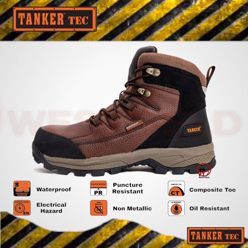 Tanker Tec Men’s Waterproof Tactical Safety Boots Shoe TKT 60003