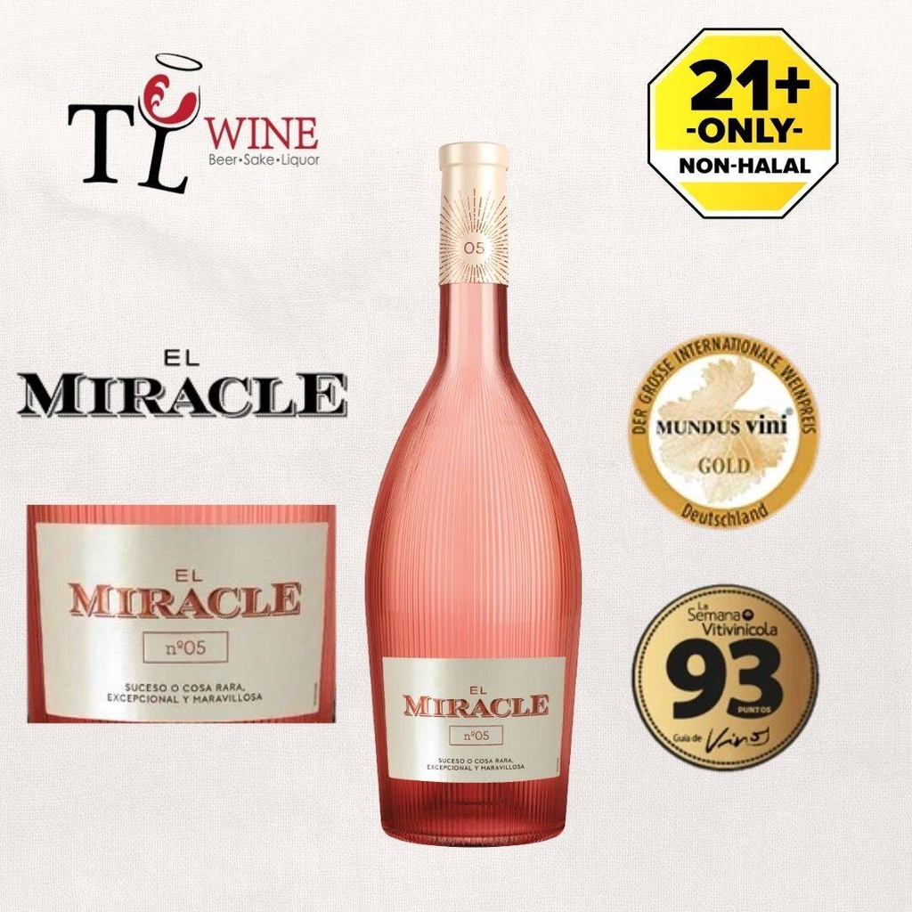 EL Miracle 05 - 750ml White Wine (Alc: 12%) 100% Original ✔Duty paid (Spanish Wine) Bodegas Vicente Gandia - READY STOCK