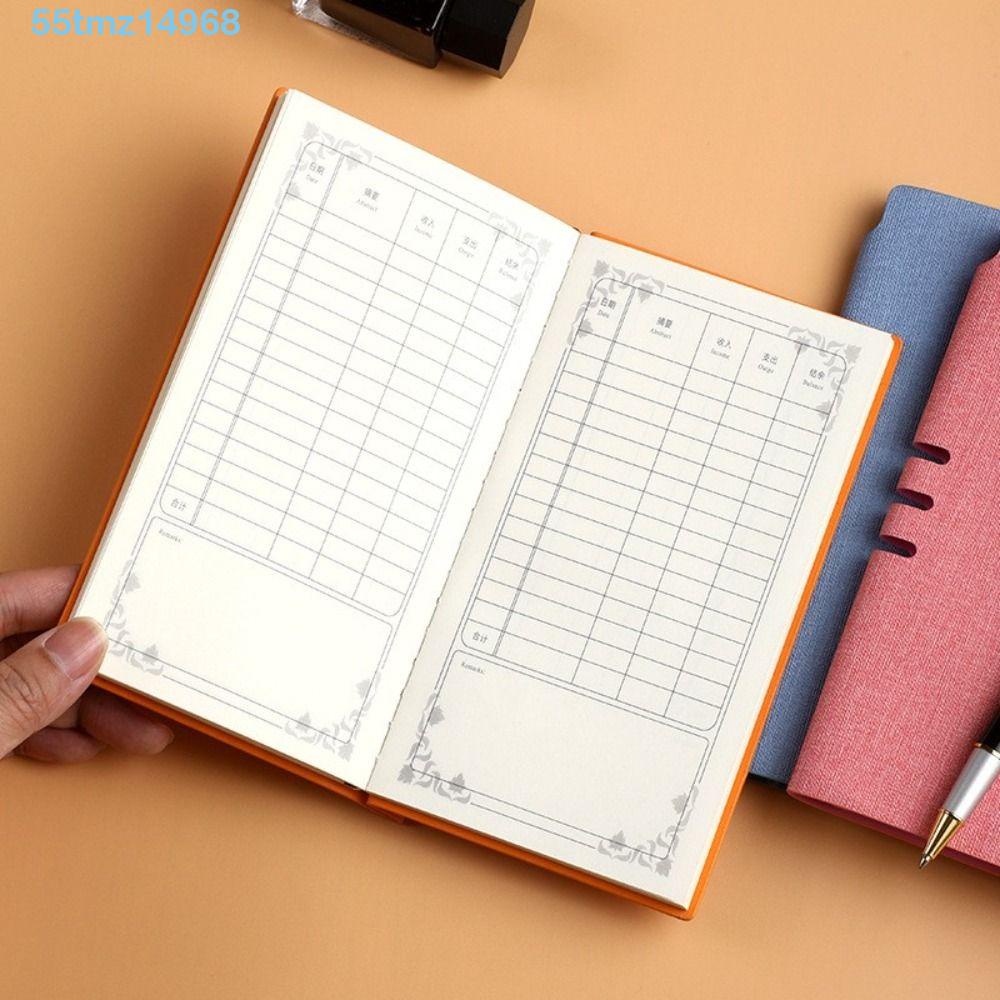 TMZ1 A6 Business Bookkeeping Book Portable Students Adults Details of Expenses Wages Salaries Income Expenditure Account Tracker Notebook