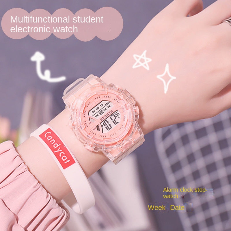 Watch Female ins Style Unicorn I Yuan Junior High School Primary Students Children Trendy Silicone Korean Version Luminous Electronic