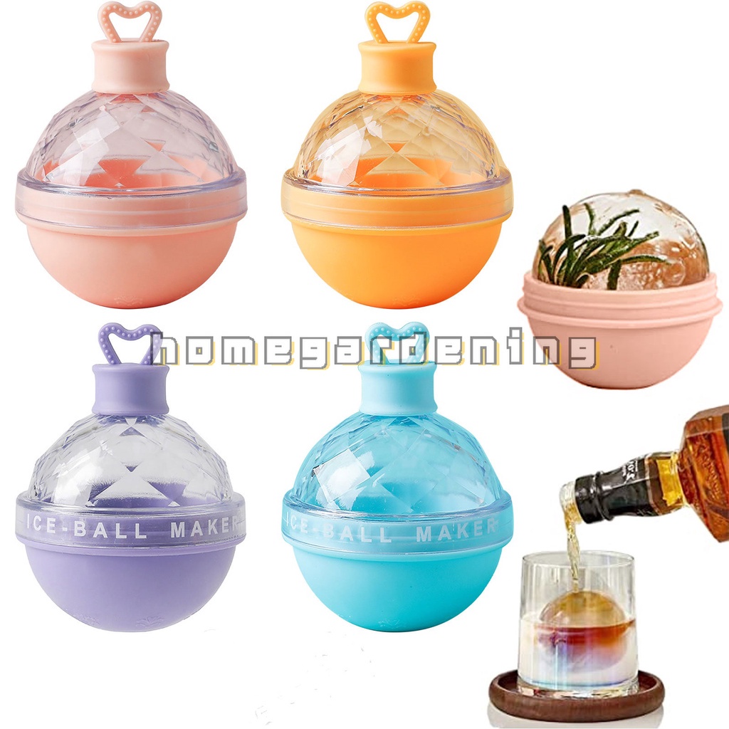 Silicone Ice Cubes Mold Round Light Bulb Shape Love Ice Ball Tray Soda Drink Household Maker Mould Kitchen Tool