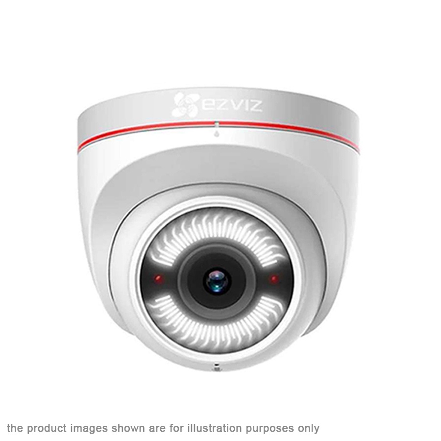 EZVIZ C4W 2.8mm 2MP 1080P FHD H.265 IP67 Outdoor Smart WiFi Camera - Active Defense With Siren / Strobe Light