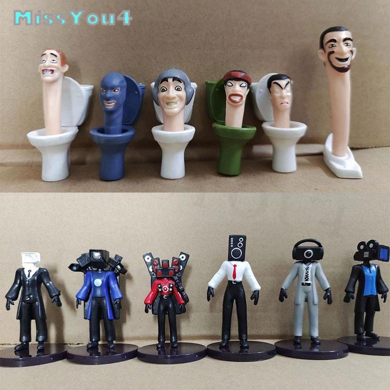 12pcs Set Skibidi Toilet Action Figure Set Game Doll Figure Toys Monitor Man Cake Decoration Children Birthday Gifts Christmas MissYou