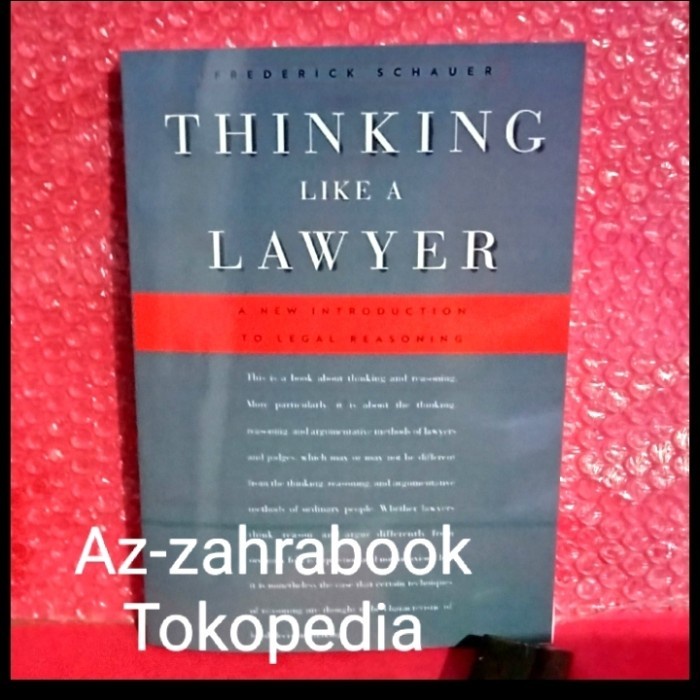 Book Thinking Like A Lawyer: A New Introduction to Legal Reason