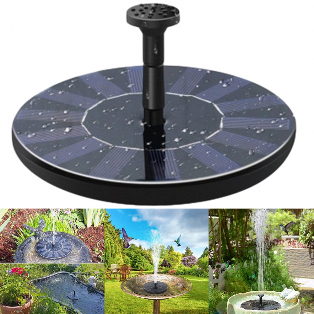 Solar Fountain 50cm Height Floating Design 130mm Diameter Eco-friendly