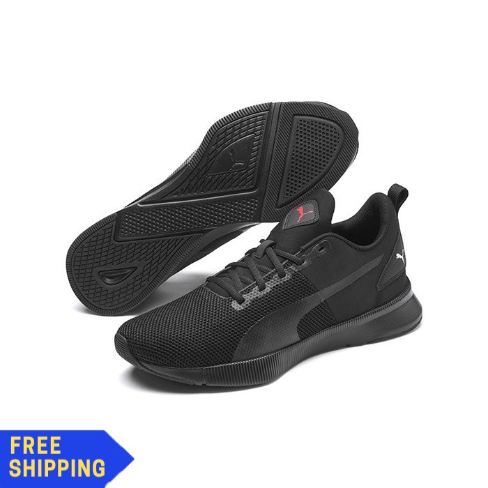 PUMA FLYER RUNNER Unisex RUNNING Shoe 19225723 Puma Black-High Risk Red (B8)