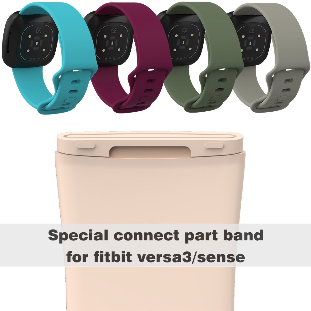 Outdoor Chic Upgrade Your Fitbit Versa 3/Sense Silicone Replacement Wristband Bracelets Smart Stylish Fitness Wrist S... - Image 2