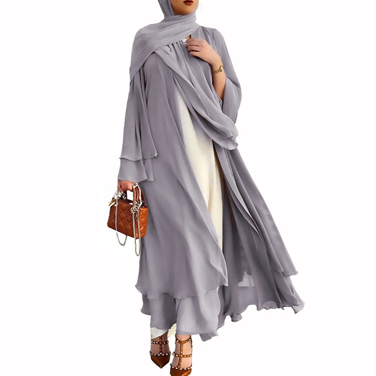 Premium Multi Abaya Cardigate Fashion Muslim Muslimah Jubah Dress Kaftan Versatile Quality - Image 4