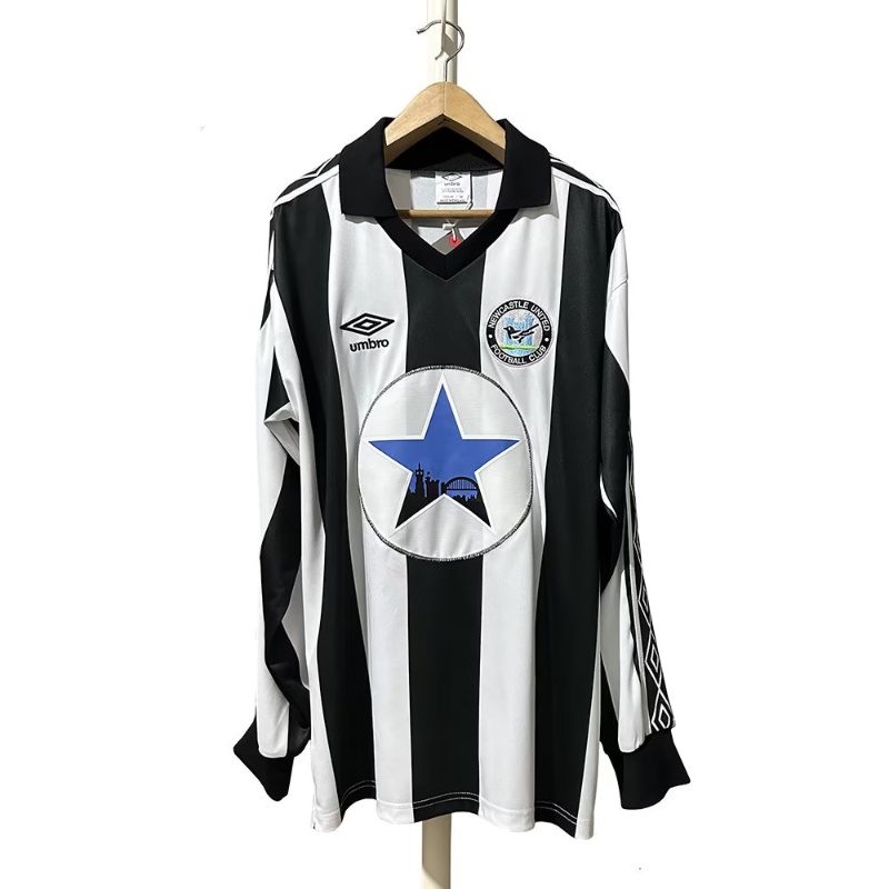 80-82 Newcastle long sleeve vintage jersey S-XXL long sleeve men's sports soccer shirt AAA