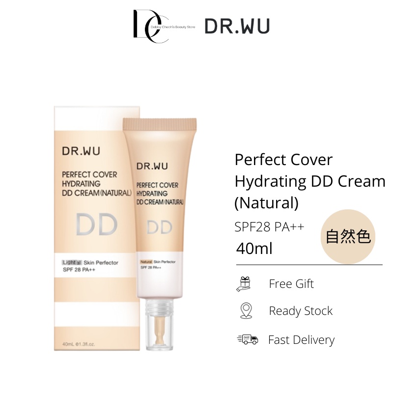 DR.WU Perfect Cover Hydrating DD Cream (Natural) SPF28 PA++ 40ml (Hydrating Base, Cover Pores, Makeup Base)