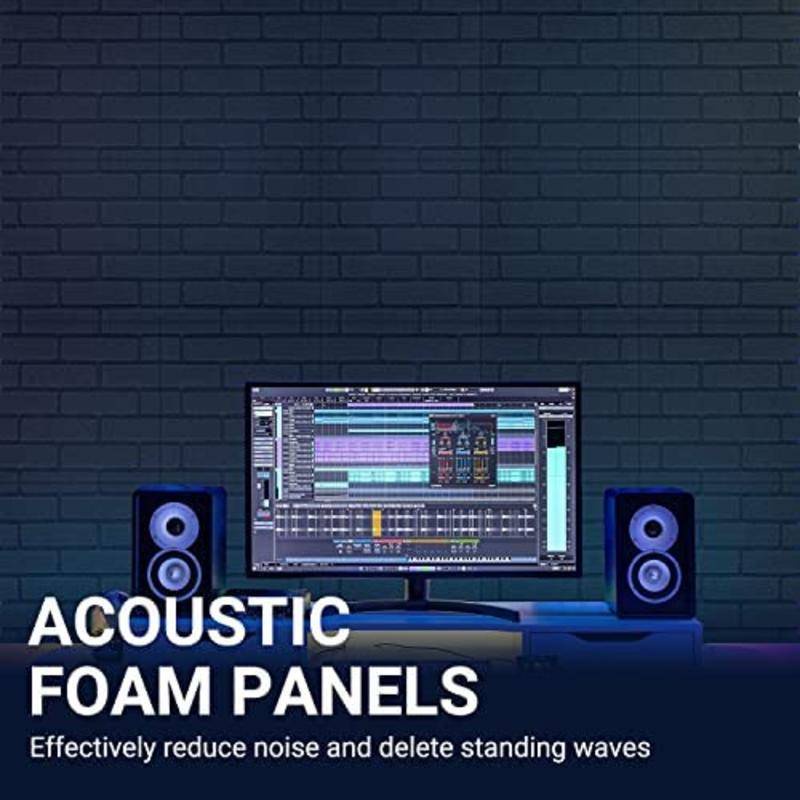 Versatile Must 12 Pack Sound Proof Foam Panels Acoustic Panel Soundproof Wall Dampening Absorbing Reliable - Image 2