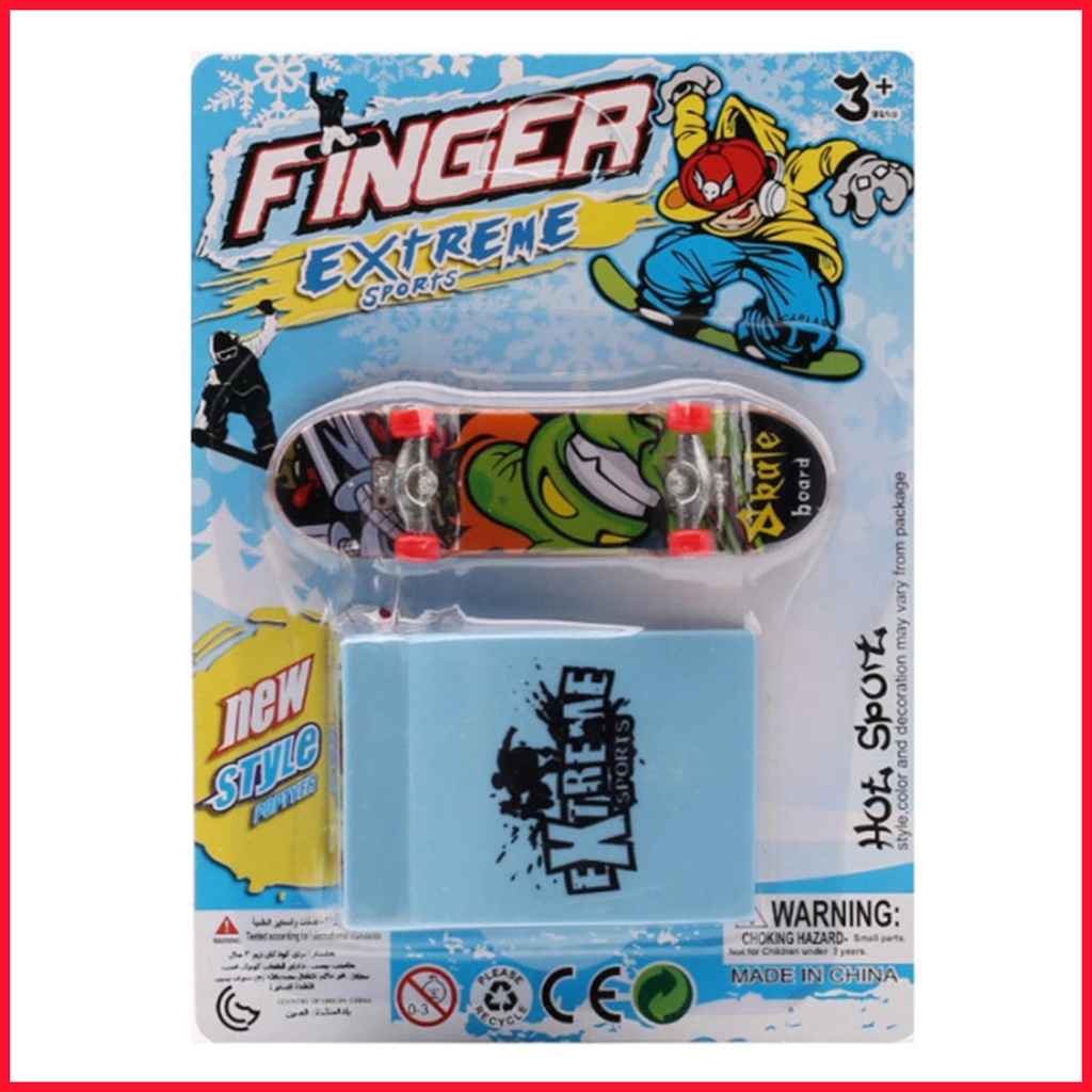 Finger Skateboard Ramp Set Finger Skatepark Kit Creative Finger Toys Including Finger Boards & Accessories Kid kiamy