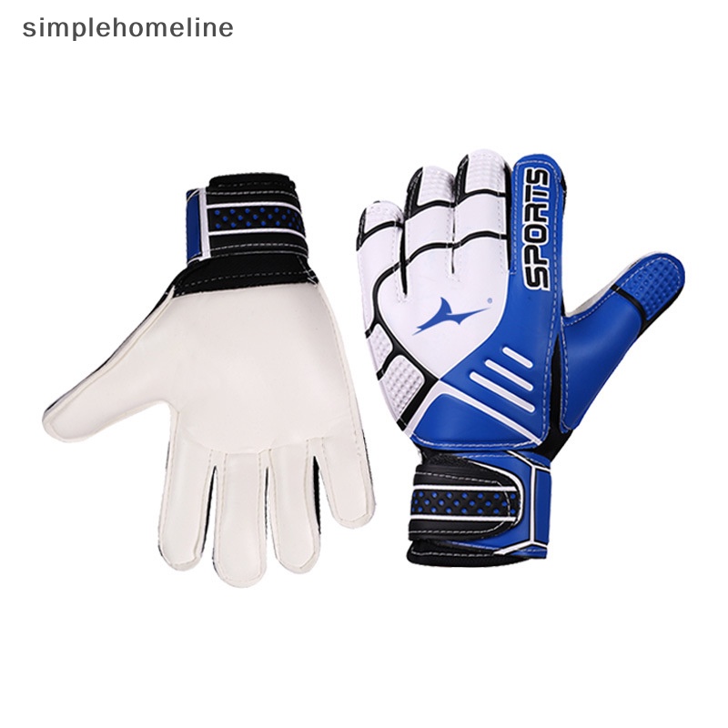 simplehomeline Football Goalkeeper Gloves Adults Teenager Children Latex Gloves Thickened Football Professional Protection Soccer Goalie Train SHE