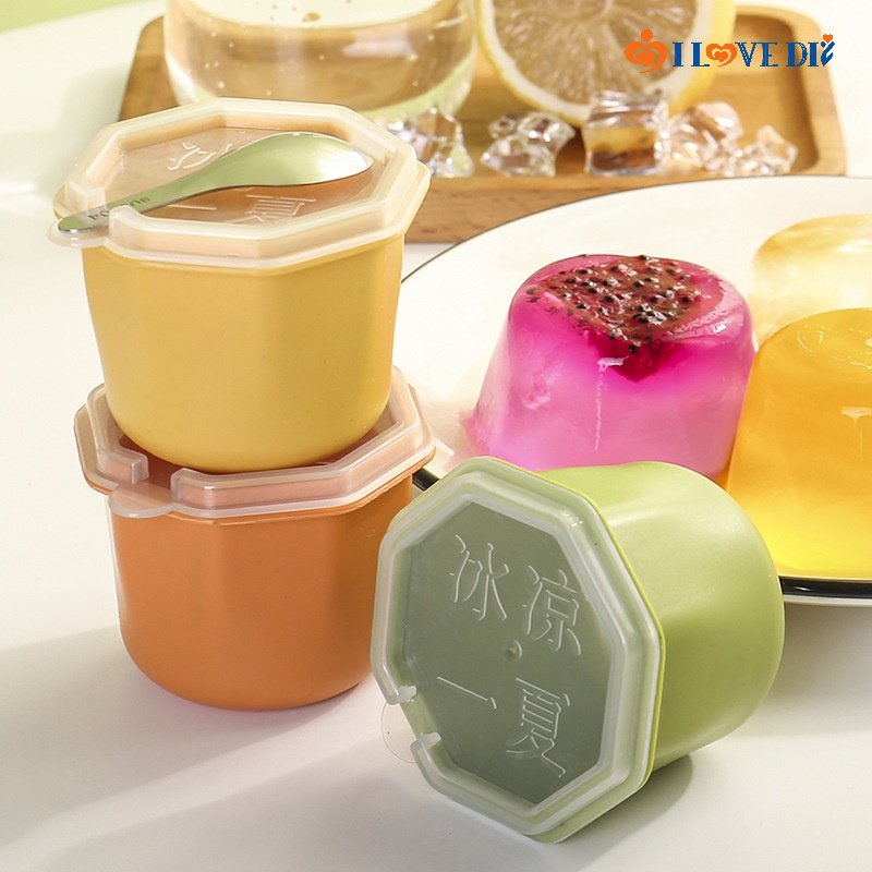 Silicone Ice Cube Mold Box with Lid/ Single Ice Tray Square Ice Cube Maker/ Home Storage Easy-Demoulding Making Ice Box