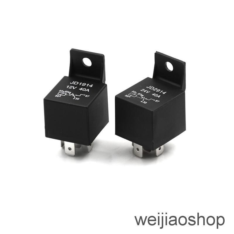 Must Durable WEIJIAOSHOP 5 Pin 40A Car Relay Automotive Normally Open DC 12V/24V Relays Head Multi - Image 4