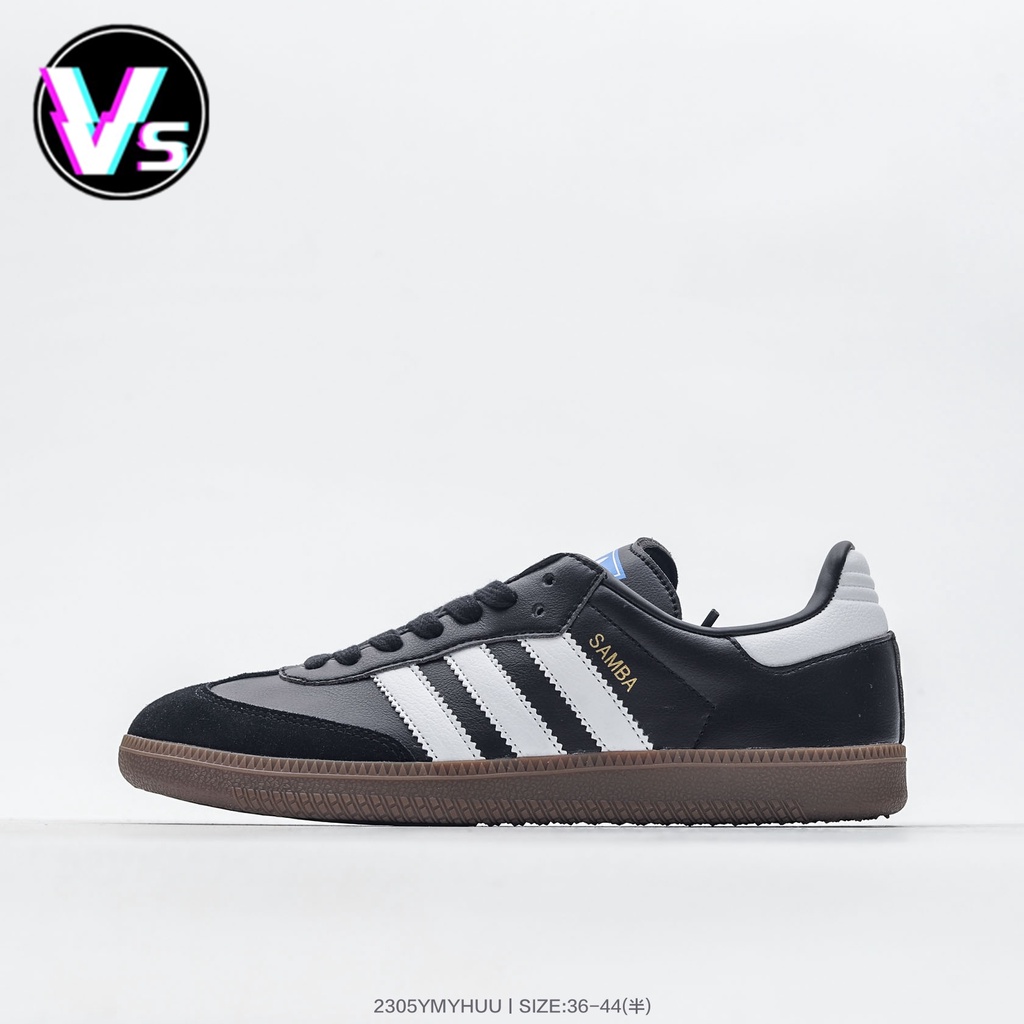 Ready Stock AD Originals Samba Vegan OG Leather upper low-top breathable non-slip flat sneakers Skateboard shoes Outdoor comfort stylish casual shoes 3