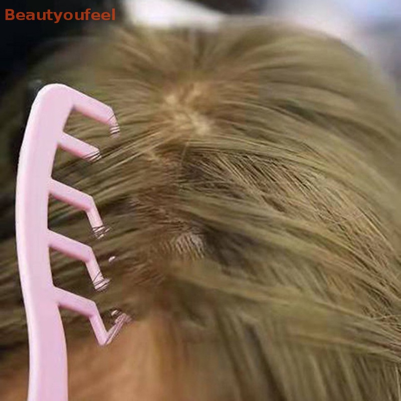 Beautyoufeel 1Pc Hair Fluffy Comb Z Shape Hair  Comb Curly Bangs Hairdress Styling Comb