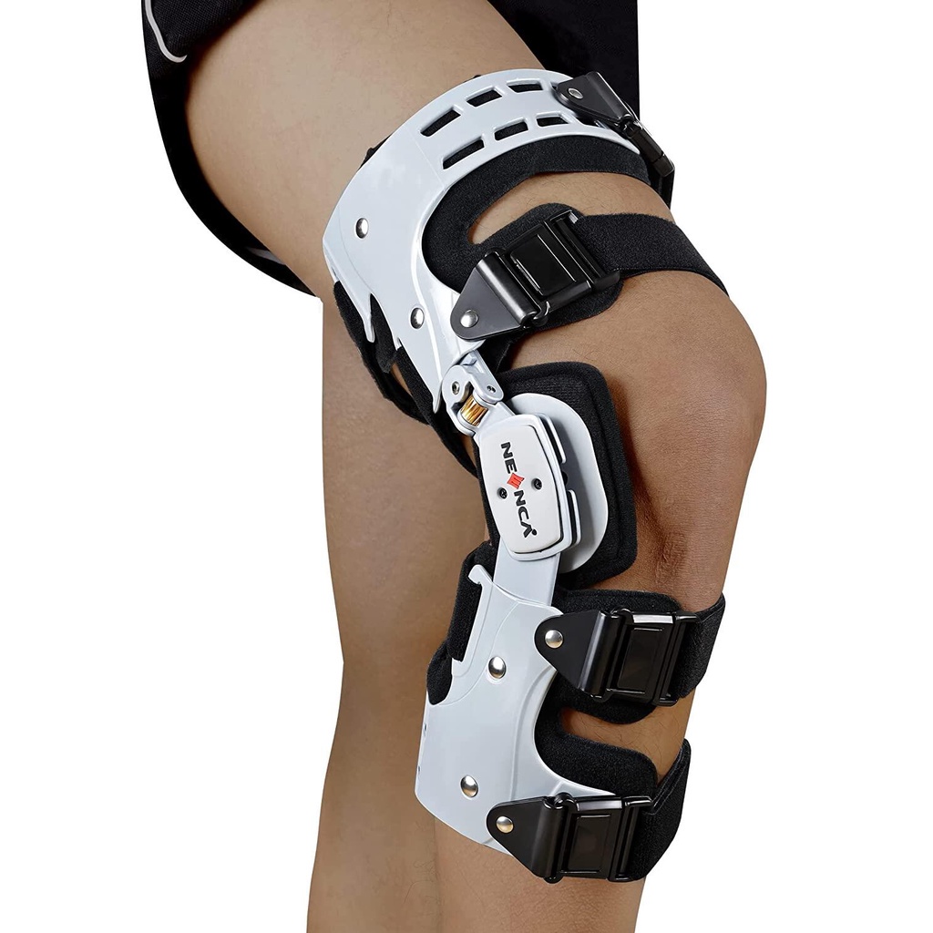 NEENCA Knee Brace Knee Support Medical Hinged Immobilizer for ACL MCL Adjustable Recovery Support Pads