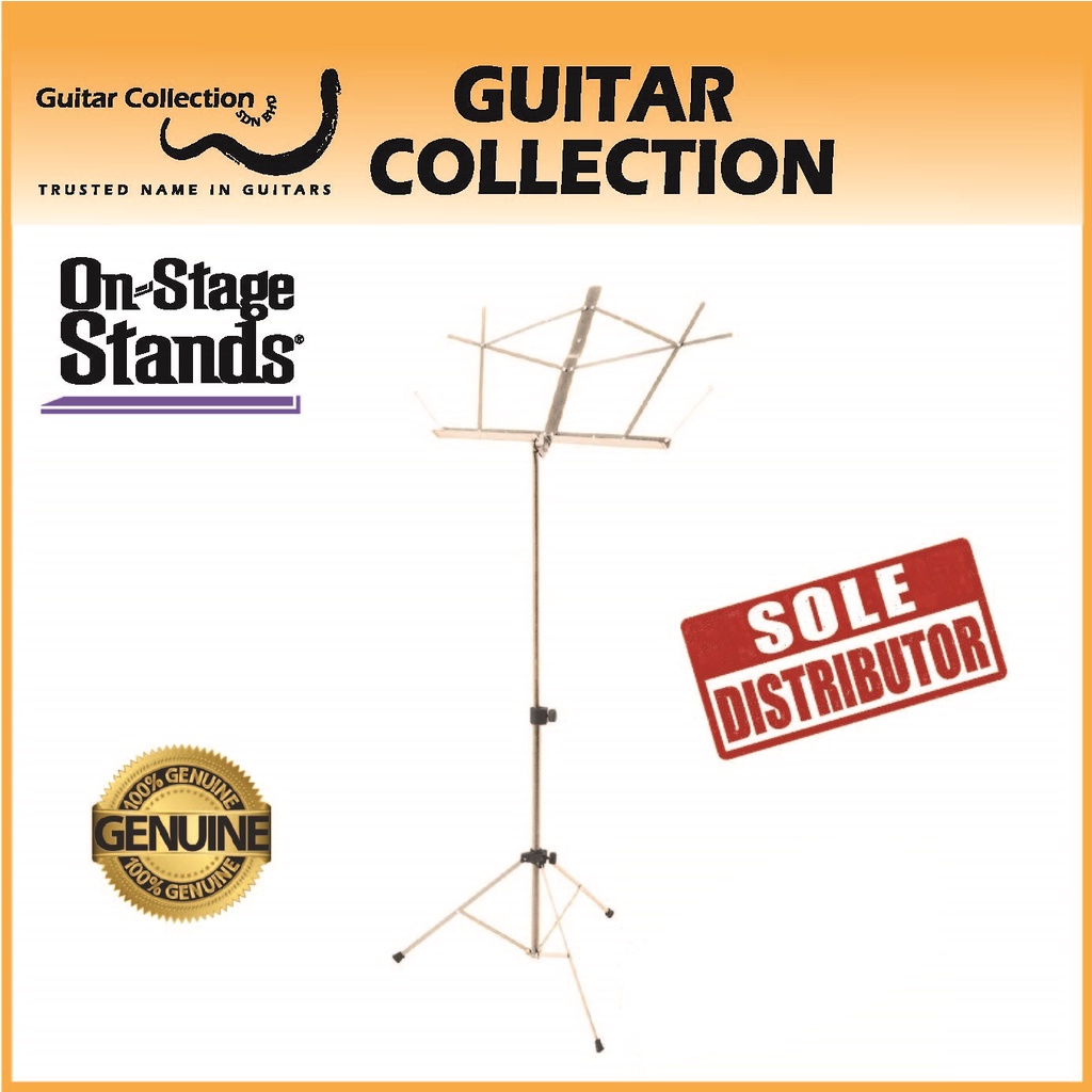 On Stage SM7122N Compact Sheet Music Stand 26" - 40" (without bag) - Nickel