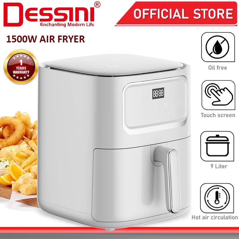 DESSINI ITALY AF-90 Electric Oven Convection Air Fryer Oil Free Grill Toaster Roaster Breakfast Machine Ketuhar (9L)