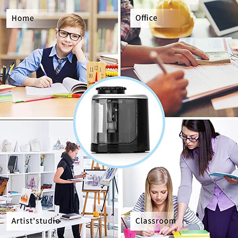 Have Reliable Tenwin Automatic Electric Pencil Sharpener Battery Rotary 6-8mm Pencils Stationery Must Premium - Image 2