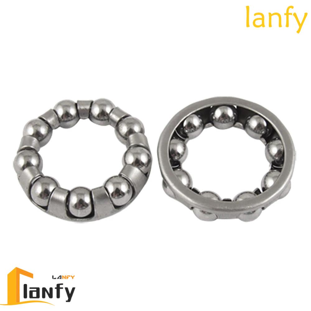 LANFY Bike Accessories Bike Ball Bearing Replacement Bicycle Steel Ball Bike Bearing Retainer Cycling 9 Balls Repair Accessories Bicycle Parts Bike Axle Bicycle Crank Mountain Bike/Multicolor