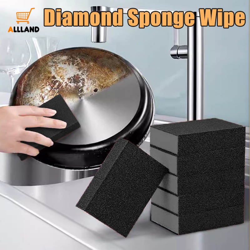 Durable Kitchen Nano Diamond Sponge Wipe/ Cleaning and Removing Rust Wiping Pan Tools/ Powerful Stain Removal Gadget