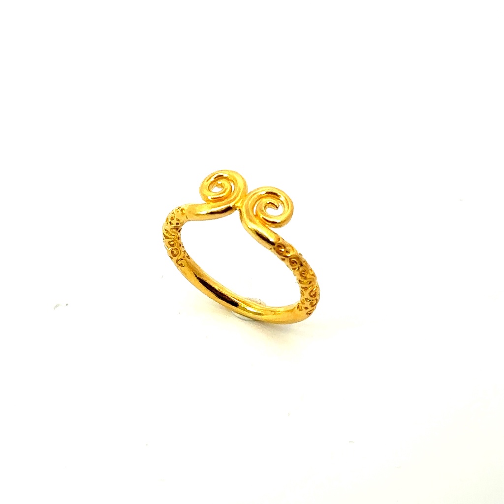 POH KONG 916/22K Gold Magic Swirl Ring