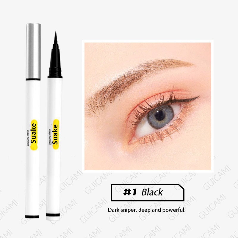 DIY Craft Quick-drying Eyeliner Pen Professional Black Waterproof Long-lasting Not Blooming Liquid Lady Makeup Tool H... - Image 2
