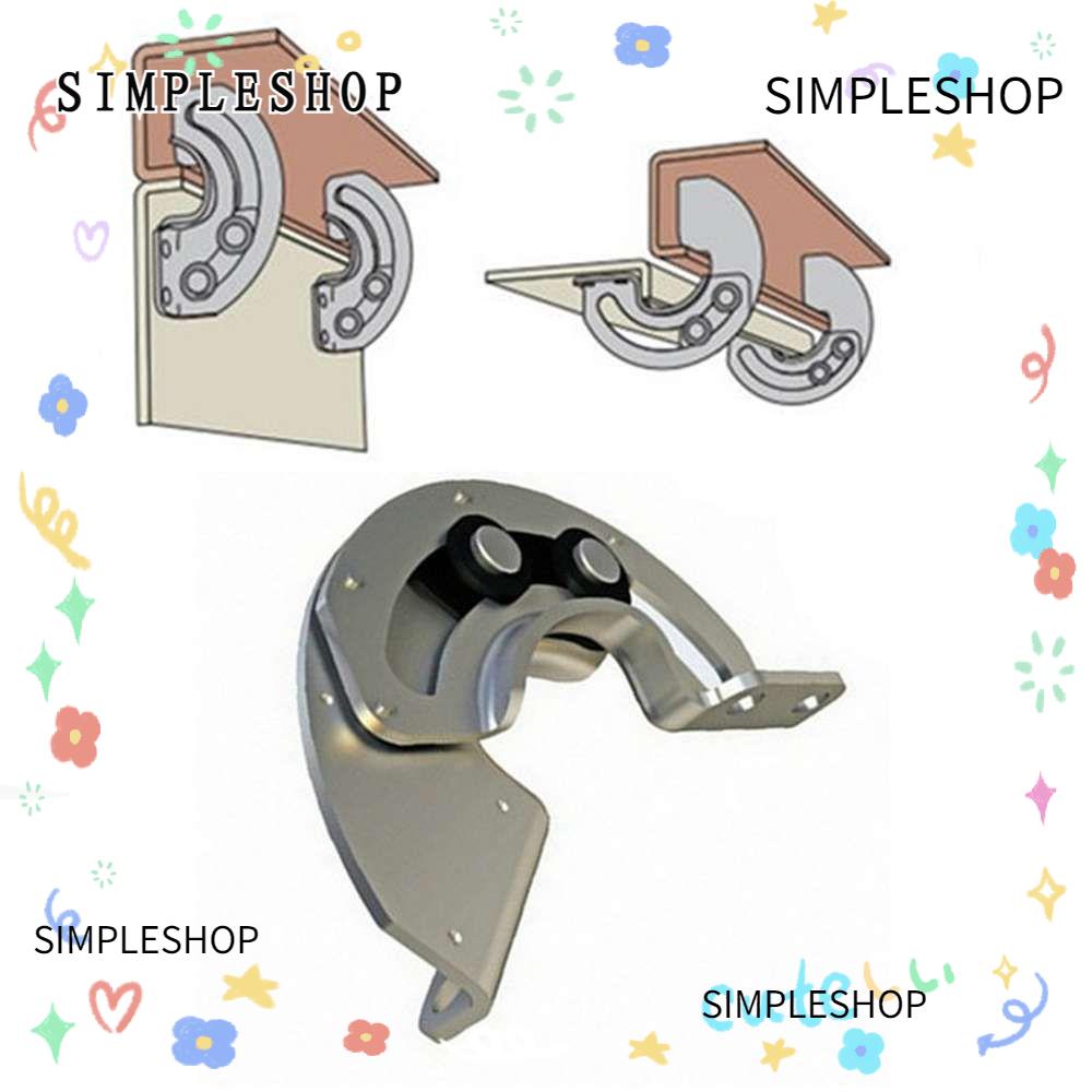 SIMPLESHOP Hidden Hinge Industrial Equipment 180 degrees Fixed Furniture Supplies