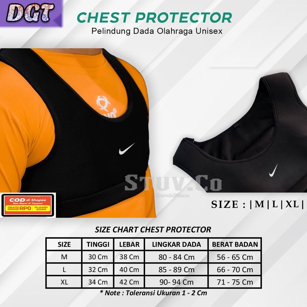 DGT Football VEST CHEST PROTECTOR CHEST PROTECTOR Sport CHEST PROTECTOR Soccer Basketball FUTSAL