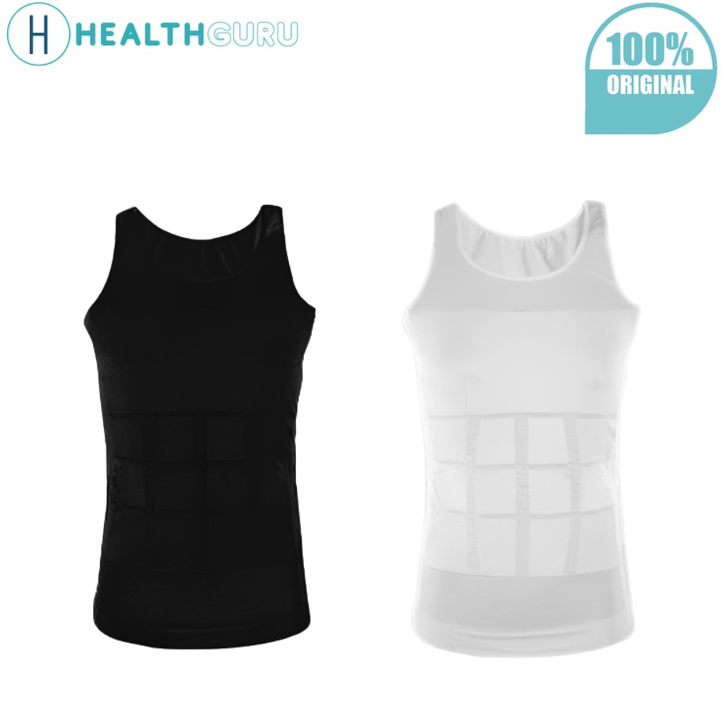 HealthGuru Men Slimming Singlet Man Singlet Body Shaper Body Slimmer Slim Men Tank Top S1im N L1ft Singlet Lelaki