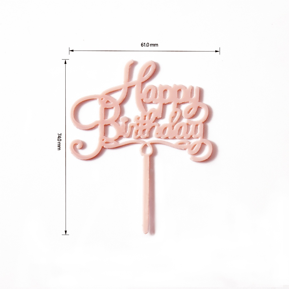 Durable Have PACK of 10 PCS Mini Happy Birthday Acrylic Cake Topper Decoration 4 Color Options Multi Reliable - Image 5