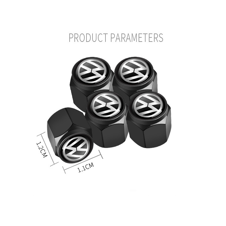 Quality Reliable LECART 5Pcs Metal Car Tires Valve Stem Caps All Model Volkswagen VW CC Tiguan Jetta Golf MAGOTAN Pol... - Image 4
