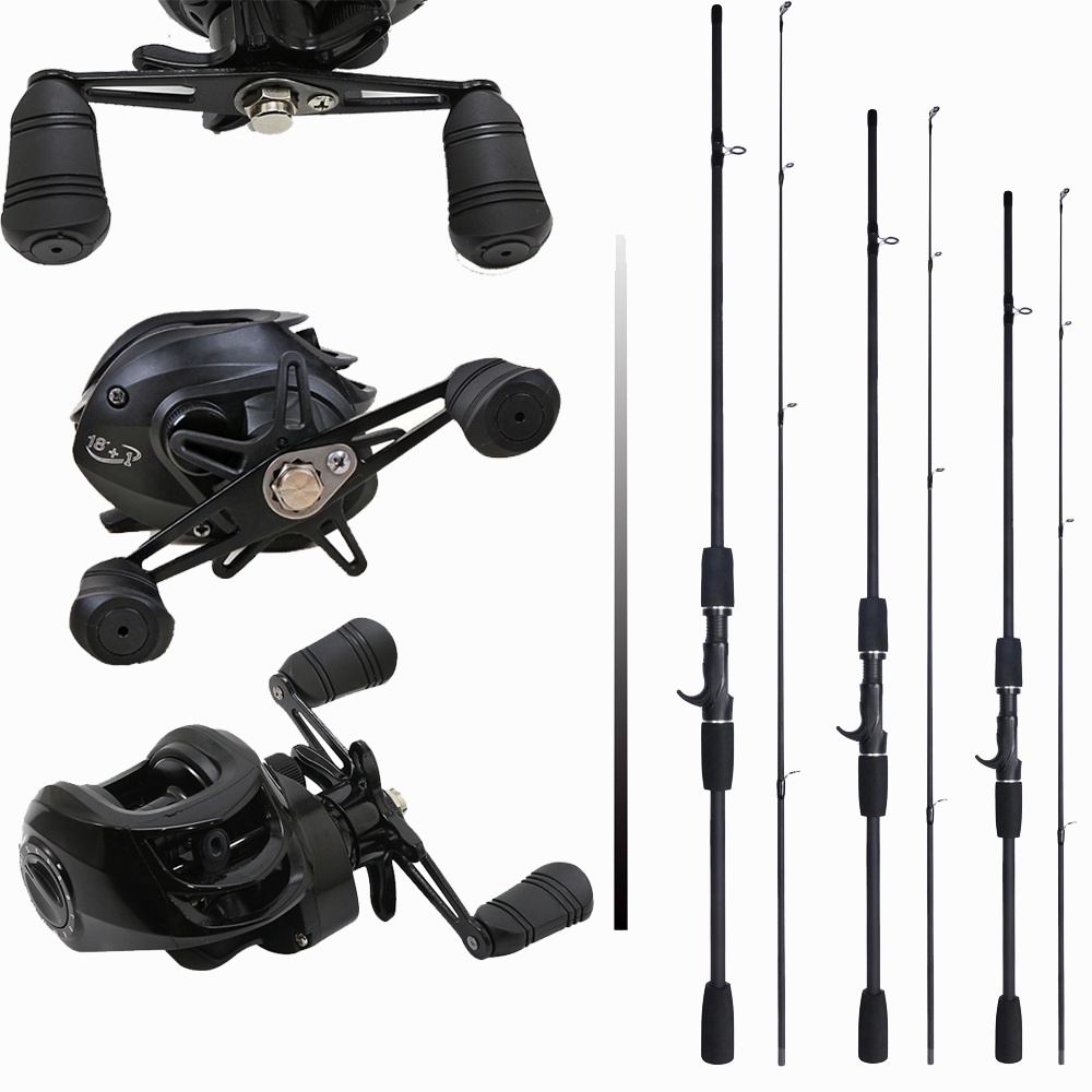 Quality Purpose Malaysia Fishing Rod Set Full Corbon Casting Baitcasting Joran Pancing Reels 2 Section Fishi Must Ver... - Image 3