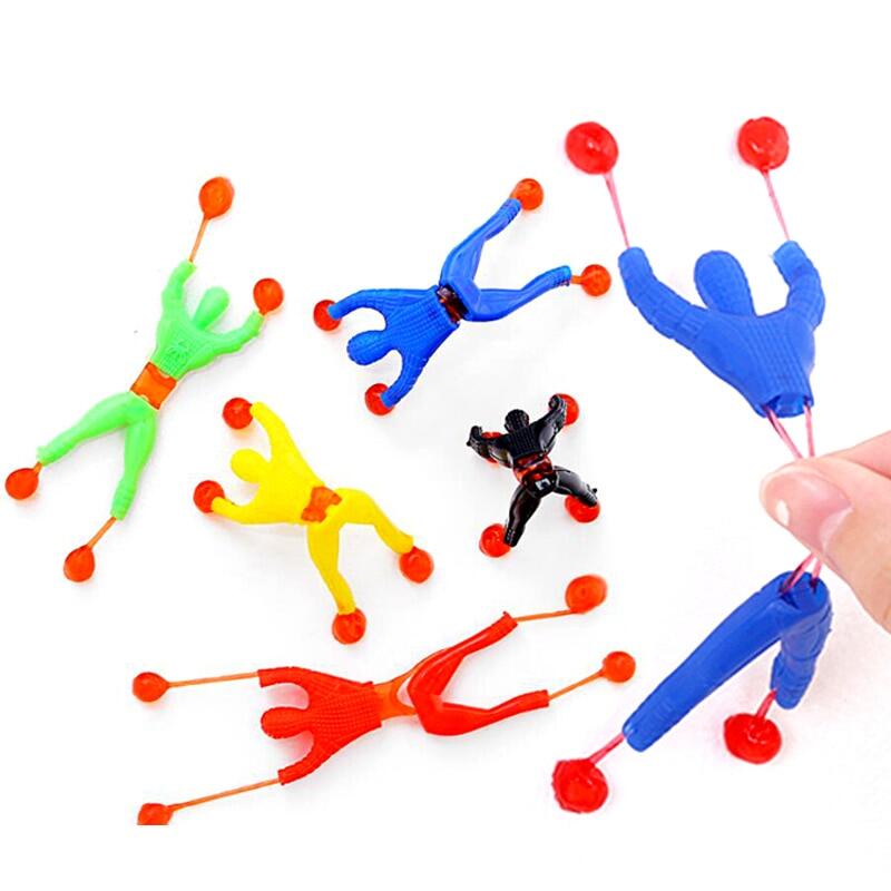 Stretchy Sticky Spider Climbing Wall Climber Man Turn Somersault Party Hand Birthday Party Gadgets Leisure Boy Girl Children Toy