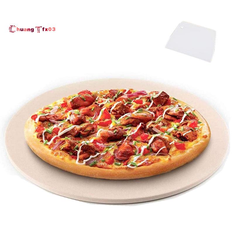 Pizza Stone, Round Pizza Stone For Grill and Oven, Making Pizza, Steak,Thick Inch Cordierite Pizza Pan,Cooking & Baking