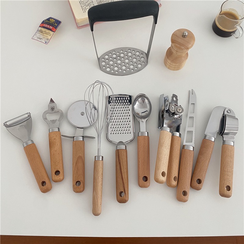 HERA Kitchen Gadgets Bottle Opener Garlic Press Peeler Egg Beater Grater Can Opener