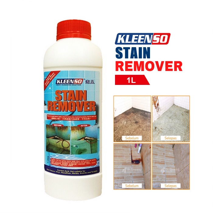 KLEENSO Concentrated Stain Remover (1 Litre) Pencuci Lantai Hilang Karat untuk Lantai Tiles Mozek Simen