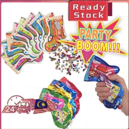 【hot】Confetti Cannons Party Handheld Inflatable Gun Fireworks Cannon Graduation Wedding Birthday Party Decoration礼枪