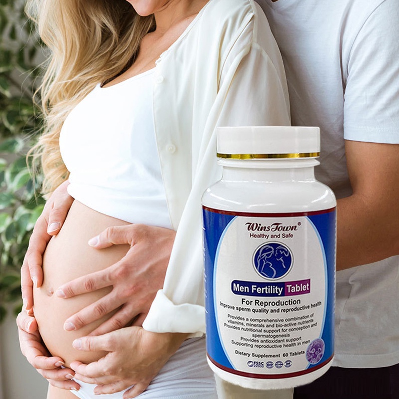 Fertility Tablets Men Body Supplement Provide Concentration Nutrition for Sperm Promoting Males Hormone Balance 1box/60pcs