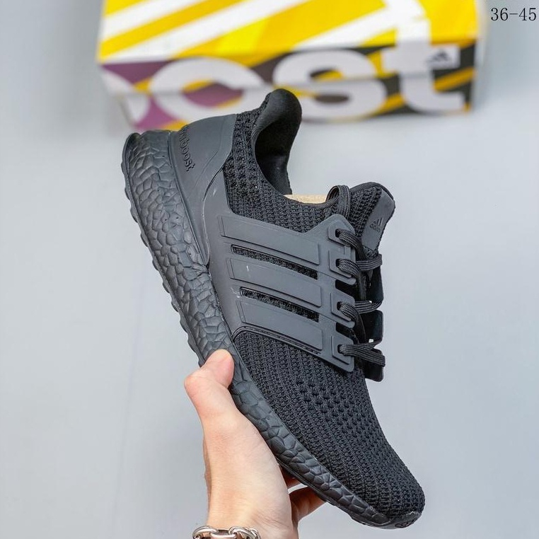 IN STOCK AD Ultra Boost ub4.0 ALL black  men woman soft running shoes