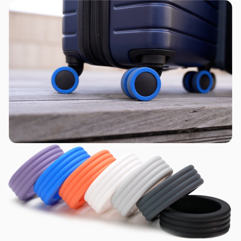 Protect your luggage wheels with our 8-piece set of travel protectors