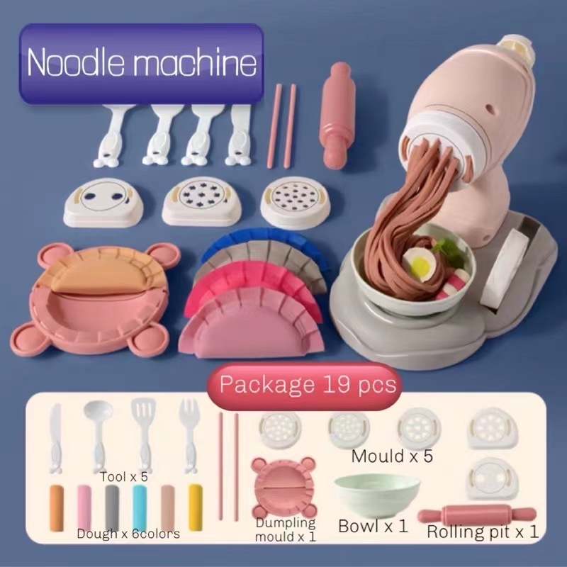 NEW STOCK - 45Pcs Clay toys Kids Plasticine Play Dough Clay Art Pretend play noodle maker Play doh Clay Set Playset M