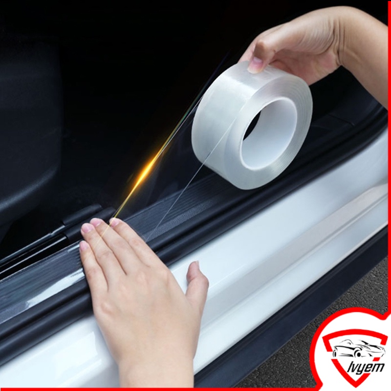 Car Protective Film Universal Car Door Edge Protector Car Door Sill Sticker Anti Scratch Transparent Film Protection Car Exterior Decoration Accessories