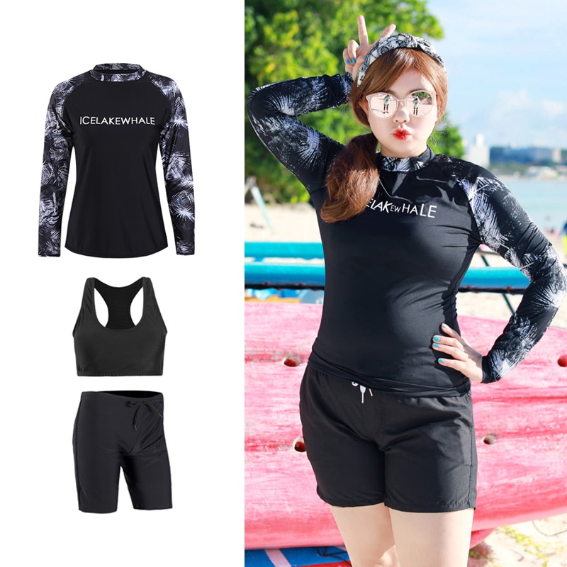 plus size swimming suit woman swimsuit woman attire Beachwear swimwear women long sleeve wetsuit Beach Surf Suit baju mandi perempuan baju renang muslimah wanita dewasa berenang