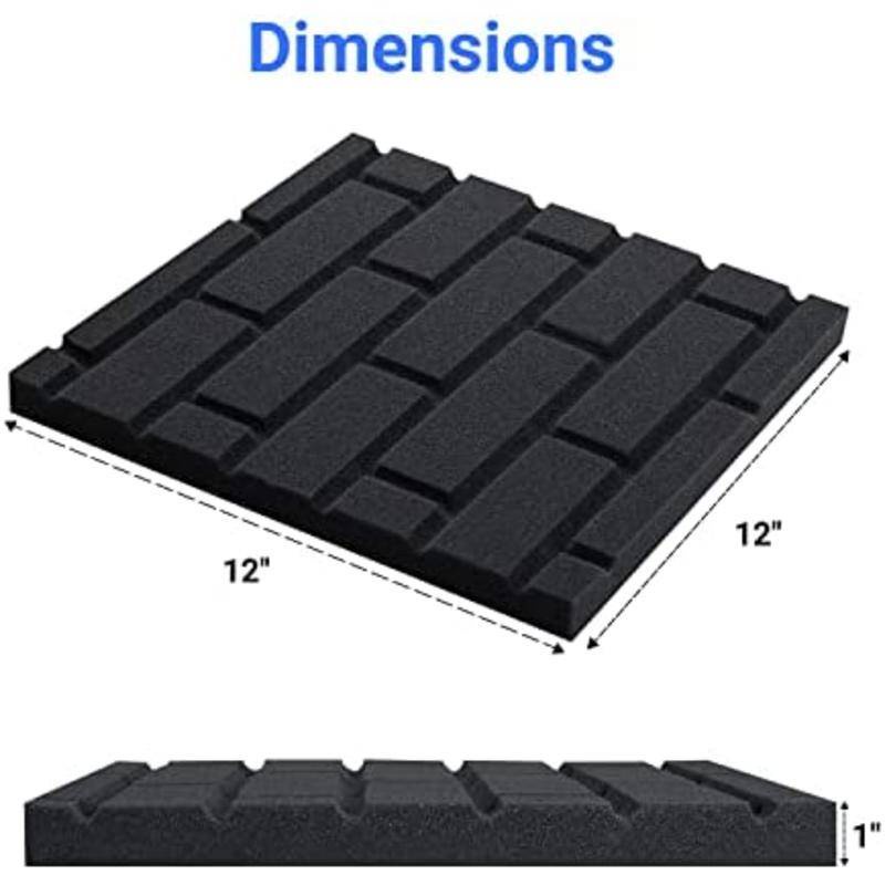Versatile Must 12 Pack Sound Proof Foam Panels Acoustic Panel Soundproof Wall Dampening Absorbing Reliable - Image 5