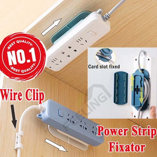 FEELING插排 Self Adhesive Power Strip Holder Fixator,Plug Socket Cable Organizer,Extension Socket,Cable Management,Desk Socket Organizer with Wire Winding Function Wire Organizer,Plug-in Wall Socket Sticker Fixer,Wall Mount Adhensive Hook